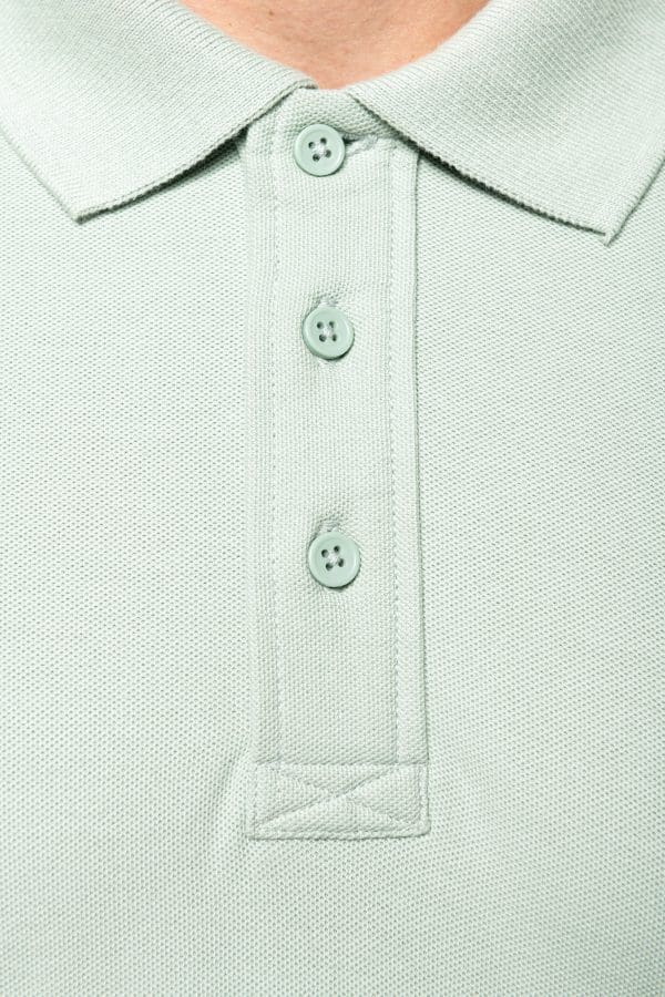 Polos coton piqué bio manches courtes homme
