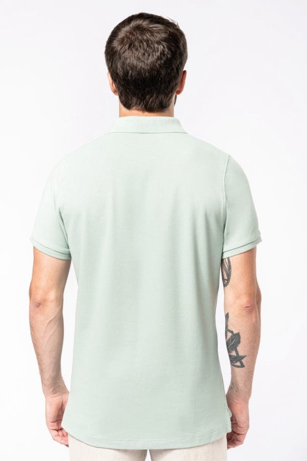 Polos coton piqué bio manches courtes homme – Image 3