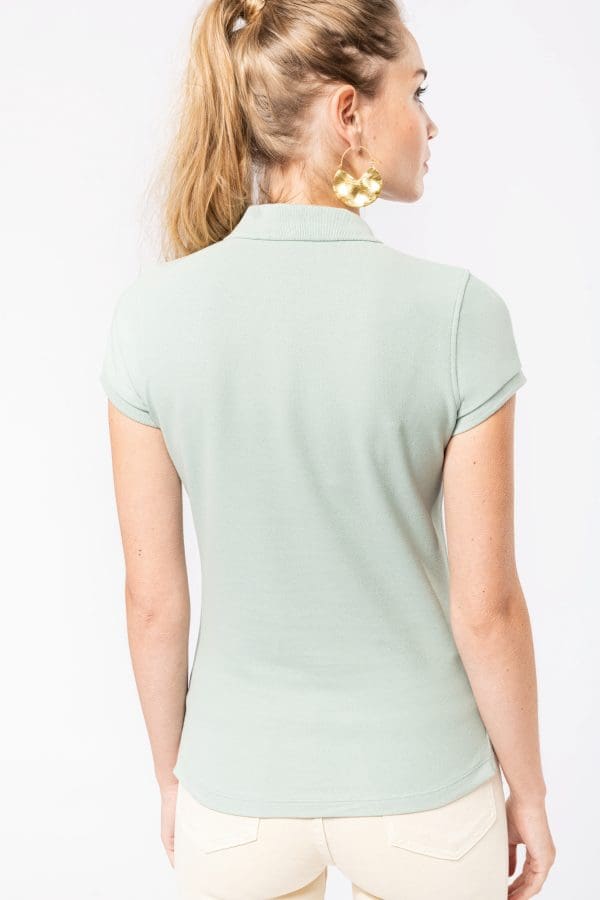 Polo piqué Bio manches courtes femme – Image 3