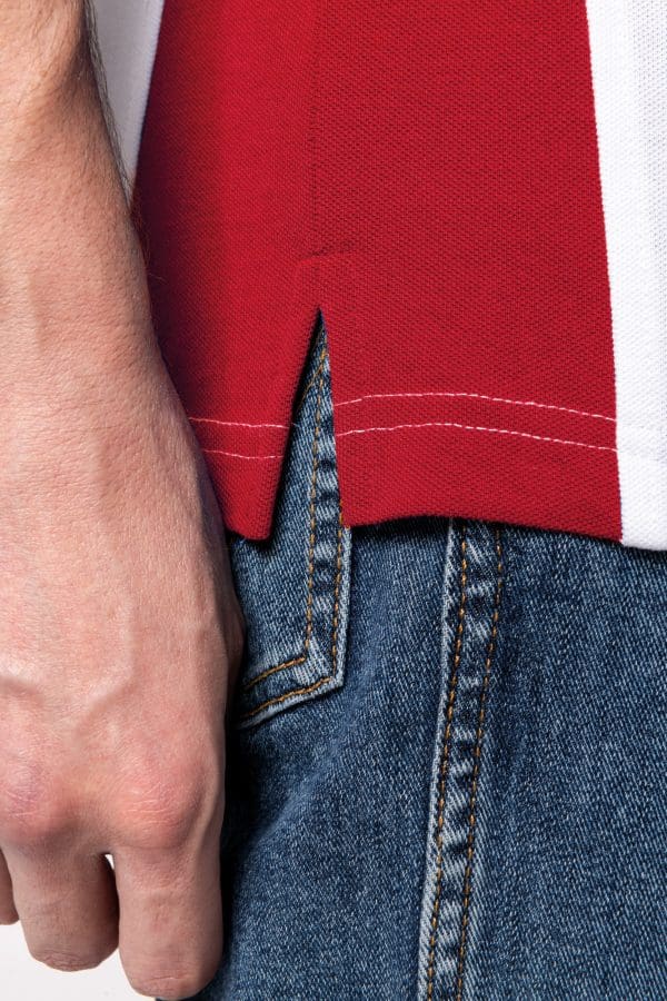 Polo piqué manches courtes bicolore homme – Image 8