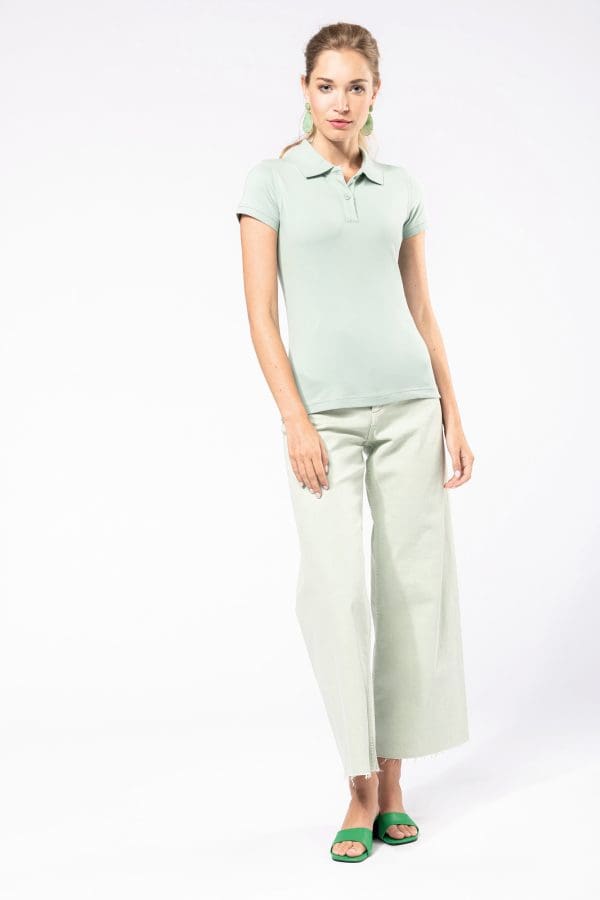 Polo piqué manches courtes femme – Image 4