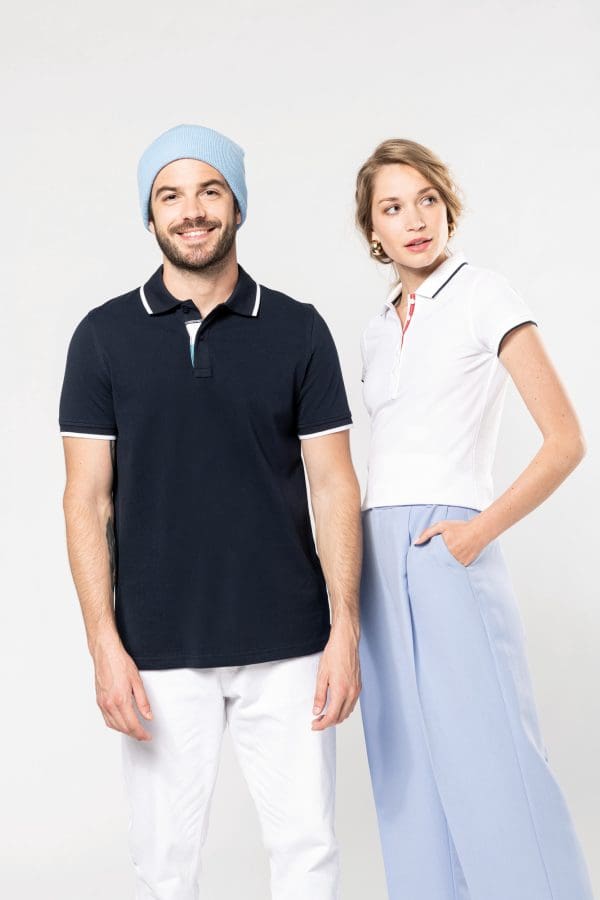 Polo maille piquée manches courtes femme – Image 6