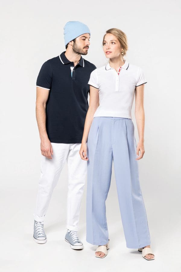 Polo maille piquée manches courtes femme – Image 7
