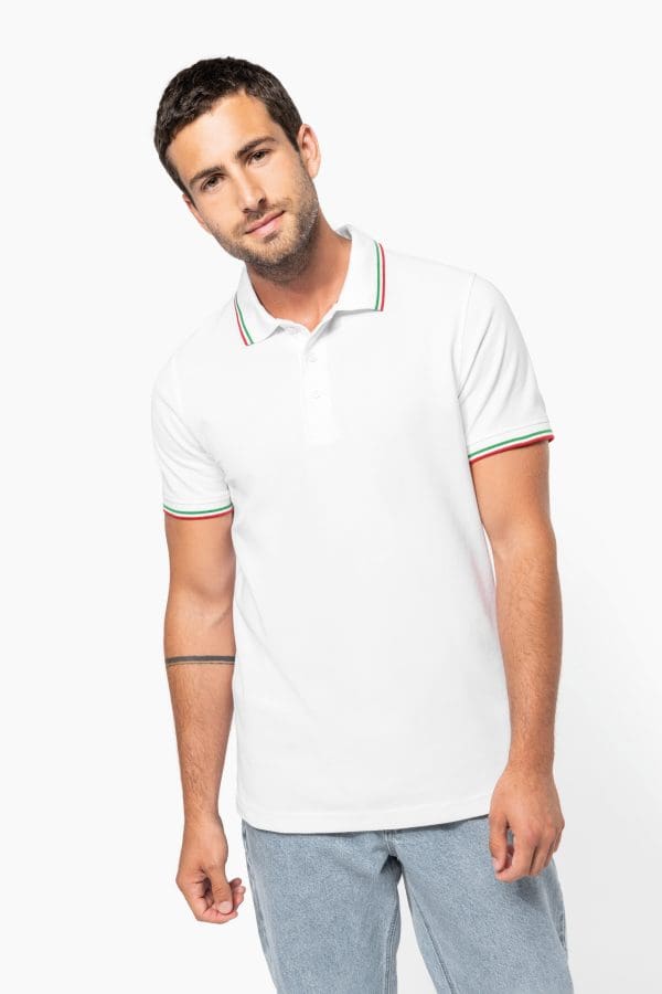 Polo maille piquée manches courtes homme – Image 4