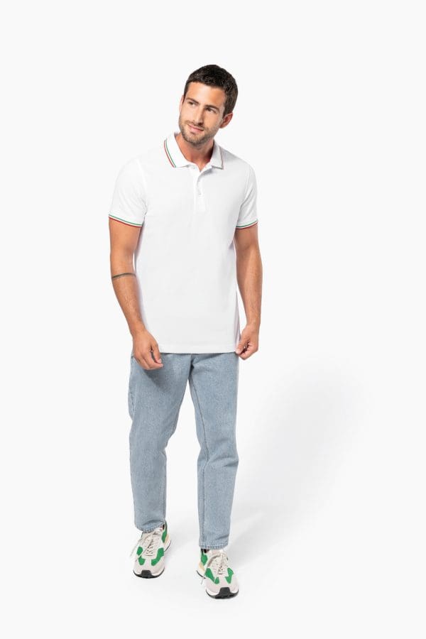 Polo maille piquée manches courtes homme – Image 5