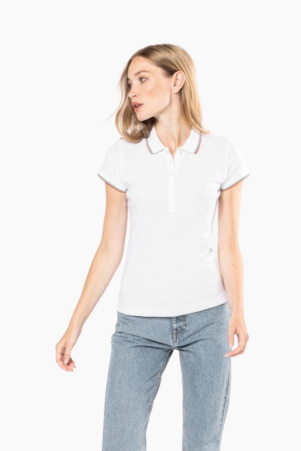Polo manches courtes femme