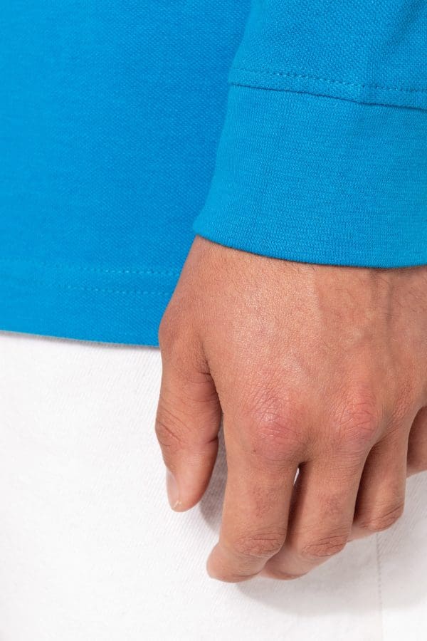 Polo piqué manches longues homme – Image 8