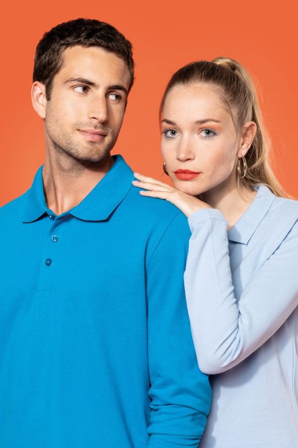 Polo piqué manches longues homme – Image 9