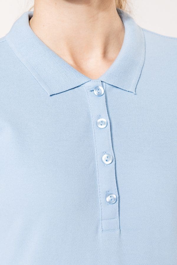 Polo piqué manches longues femme – Image 7