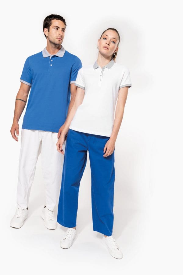 Polo piqué bicolore homme – Image 6