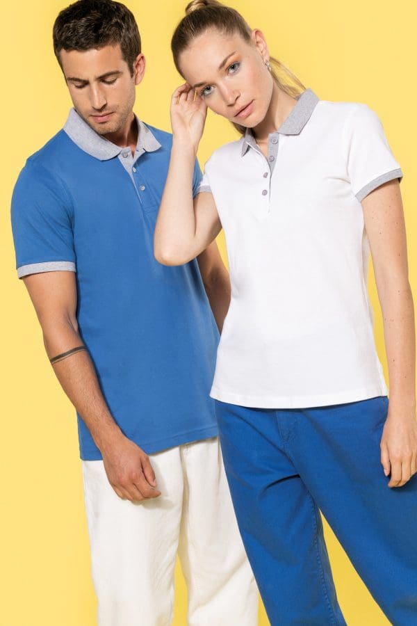 Polo piqué bicolore homme – Image 9