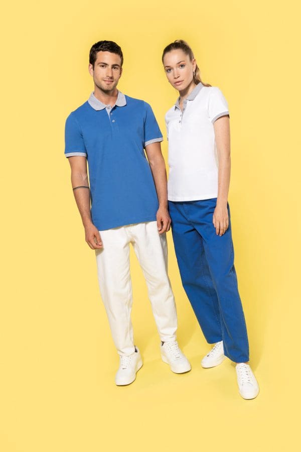 Polo piqué bicolore homme – Image 10