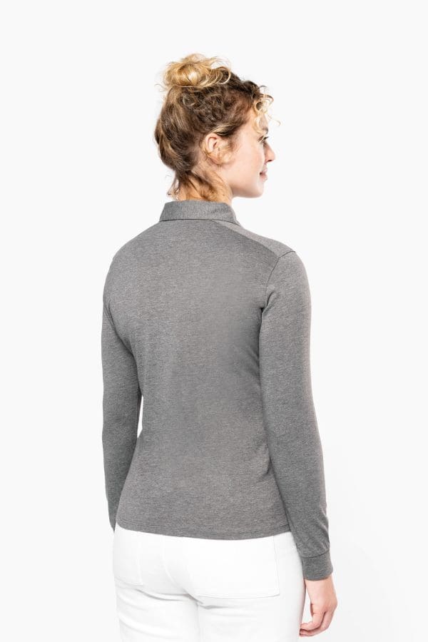 Polo jersey manches longues femme – Image 3