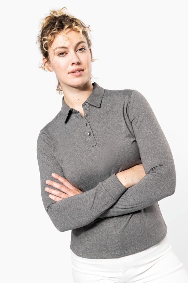 Polo jersey manches longues femme – Image 4
