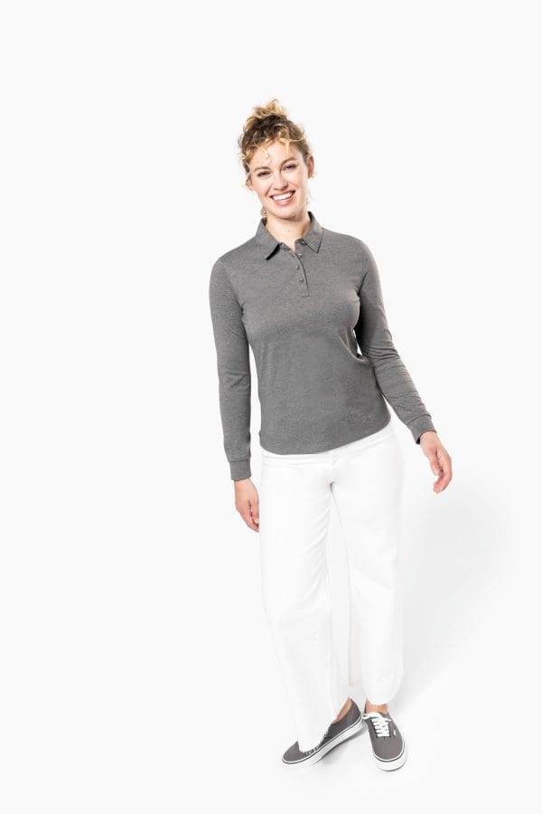 Polo jersey manches longues femme – Image 5