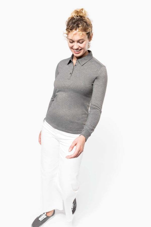 Polo jersey manches longues femme – Image 6