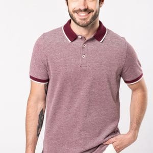 Polo bicolore homme