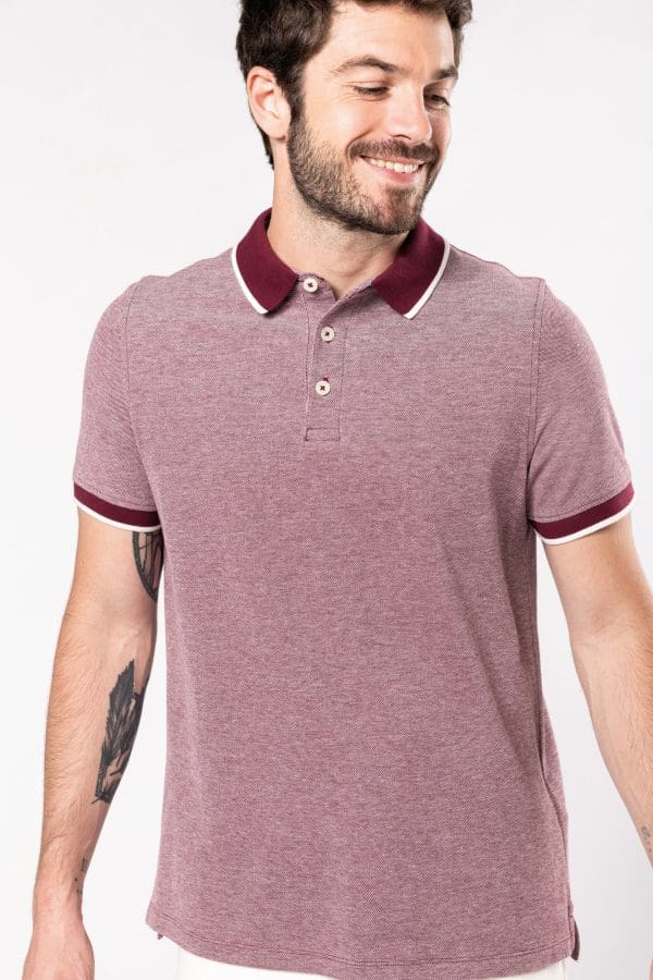 Polo bicolore homme – Image 4
