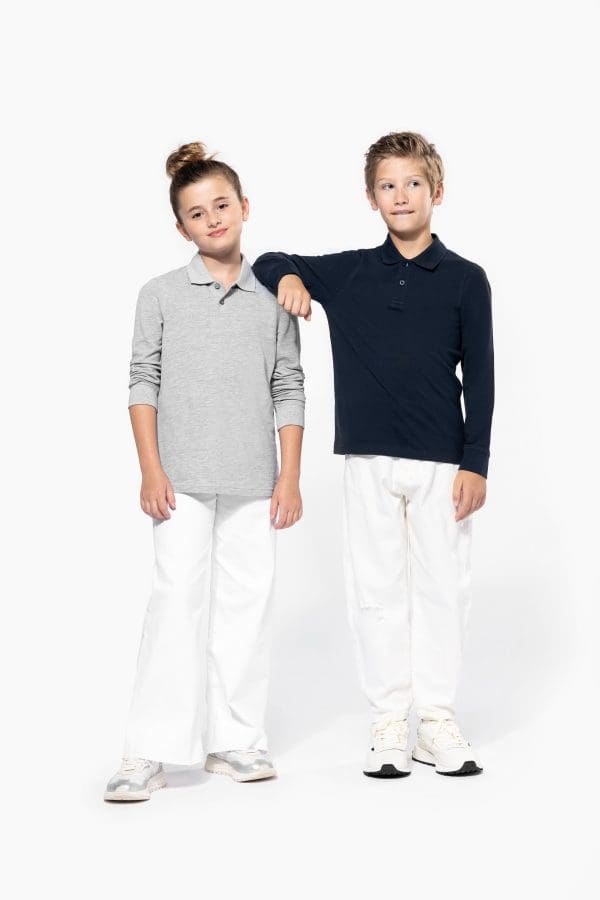 Polo manches longues enfant – Image 6