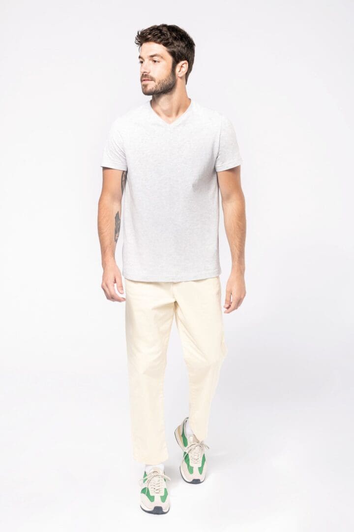 T-shirt col V manches courtes – Image 4