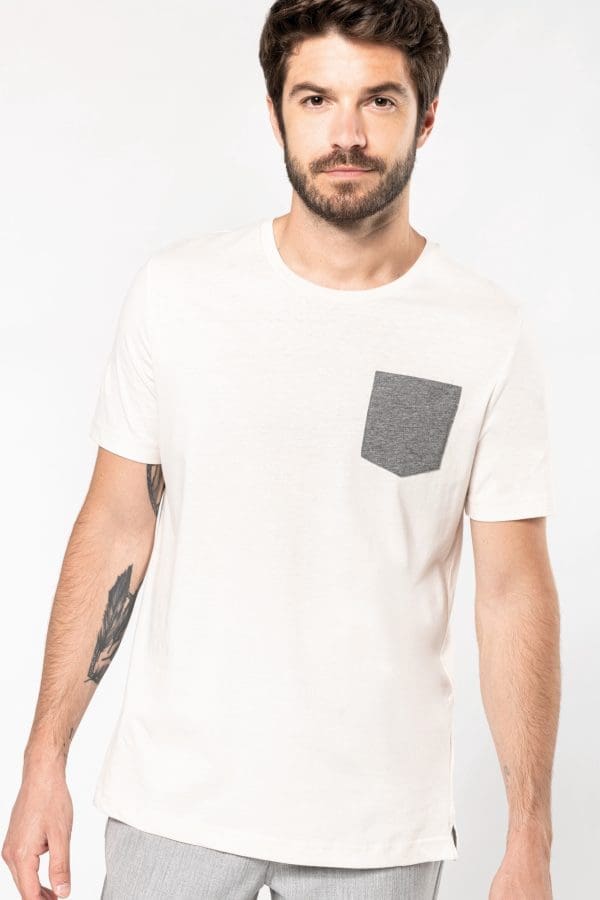 T-shirt coton Bio avec poche – Image 4