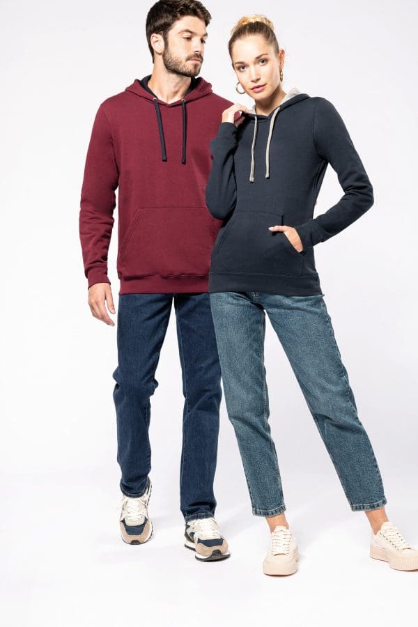 Sweat-shirt capuche contrastée homme – Image 5