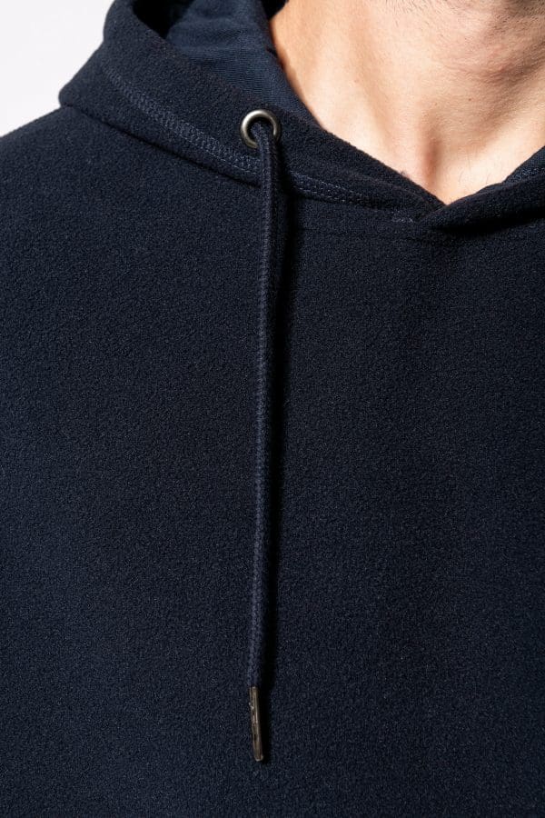 Sweat-shirt à capuche oversize en micropolaire recyclée unisexe – Image 14