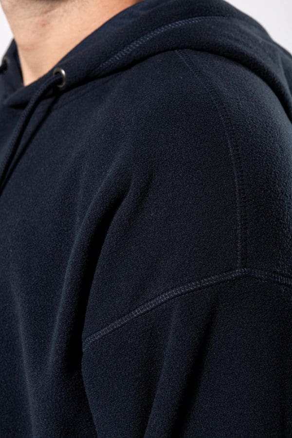 Sweat-shirt à capuche oversize en micropolaire recyclée unisexe – Image 15