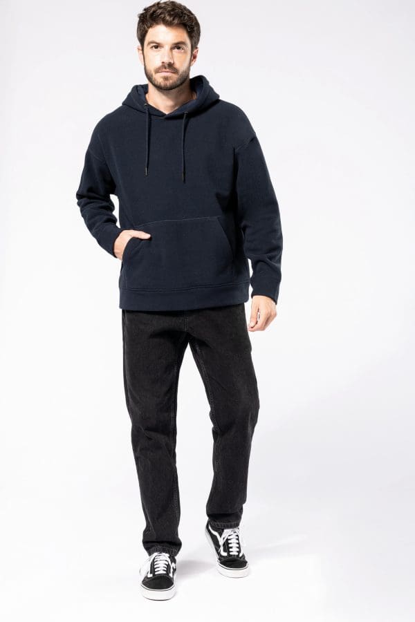 Sweat-shirt à capuche oversize en micropolaire recyclée unisexe – Image 6