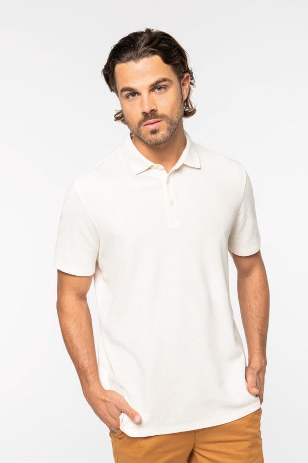 Polo écoresponsable maille gaufrée homme – Image 45