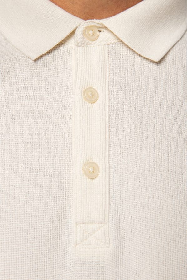 Polo écoresponsable maille gaufrée homme – Image 6