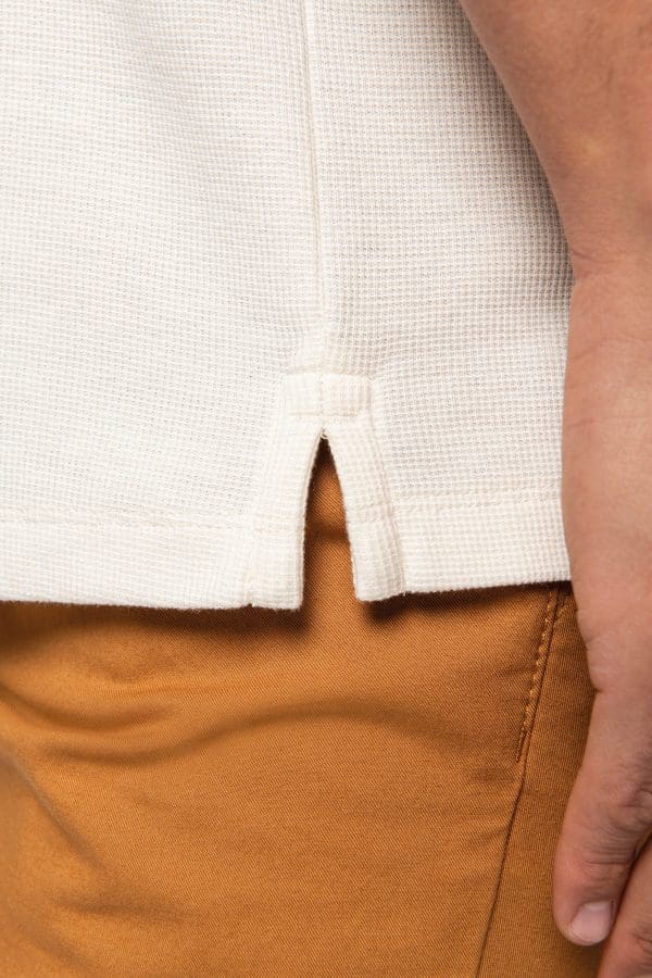 Polo écoresponsable maille gaufrée homme – Image 7