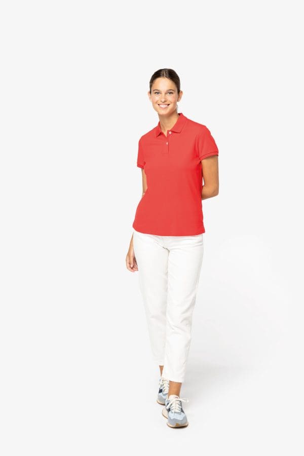 Polo écoresponsable maille piquée femme – Image 3