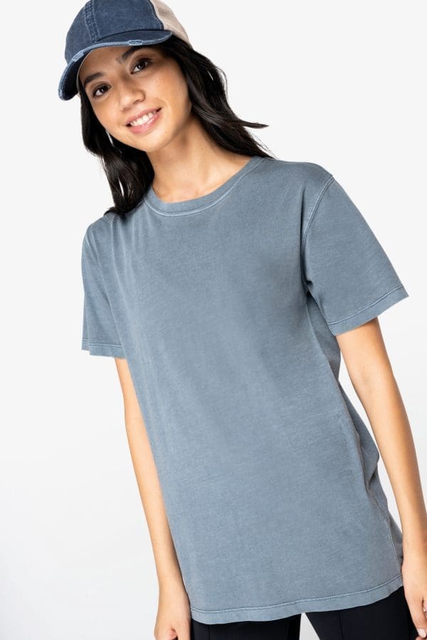 T-shirt écoresponsable délavé femme – Image 4
