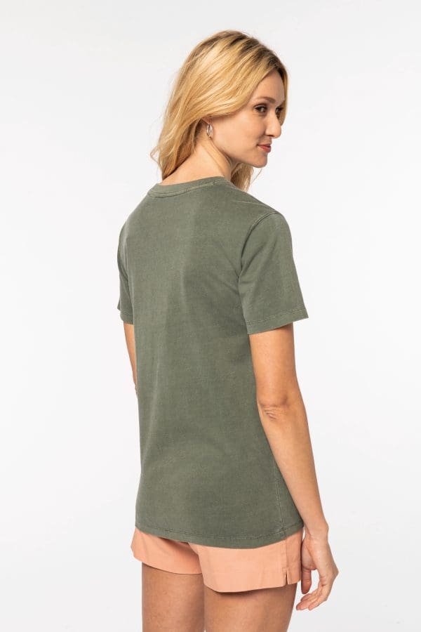 T-shirt écoresponsable délavé femme – Image 6
