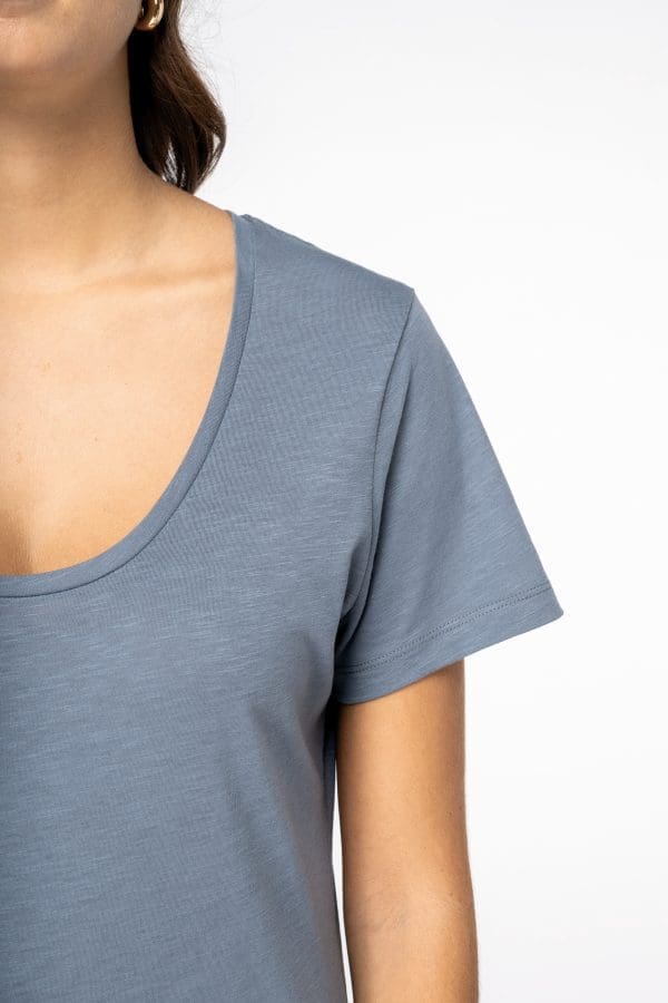 T-shirt écoresponsable slub femme – Image 6