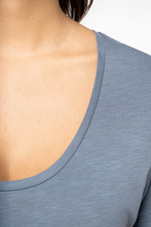 T-shirt écoresponsable slub femme – Image 7