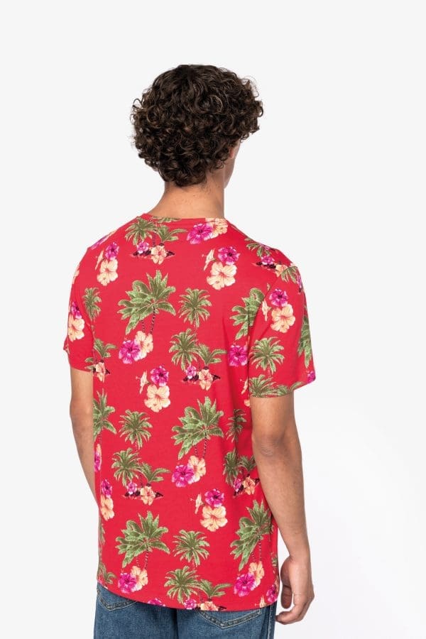 T-shirt écoresponsable imprimé tropical homme – Image 5