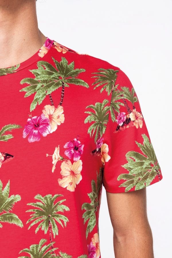 T-shirt écoresponsable imprimé tropical homme – Image 6