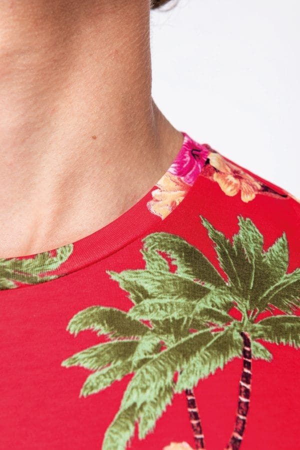 T-shirt écoresponsable imprimé tropical homme – Image 7