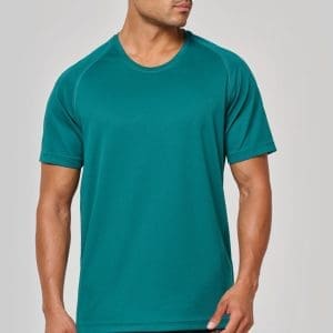 T-shirt de sport à col rond recyclé homme