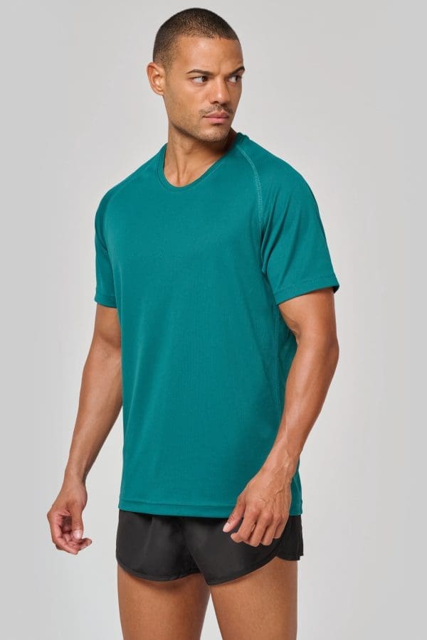 T-shirt de sport à col rond recyclé homme – Image 4