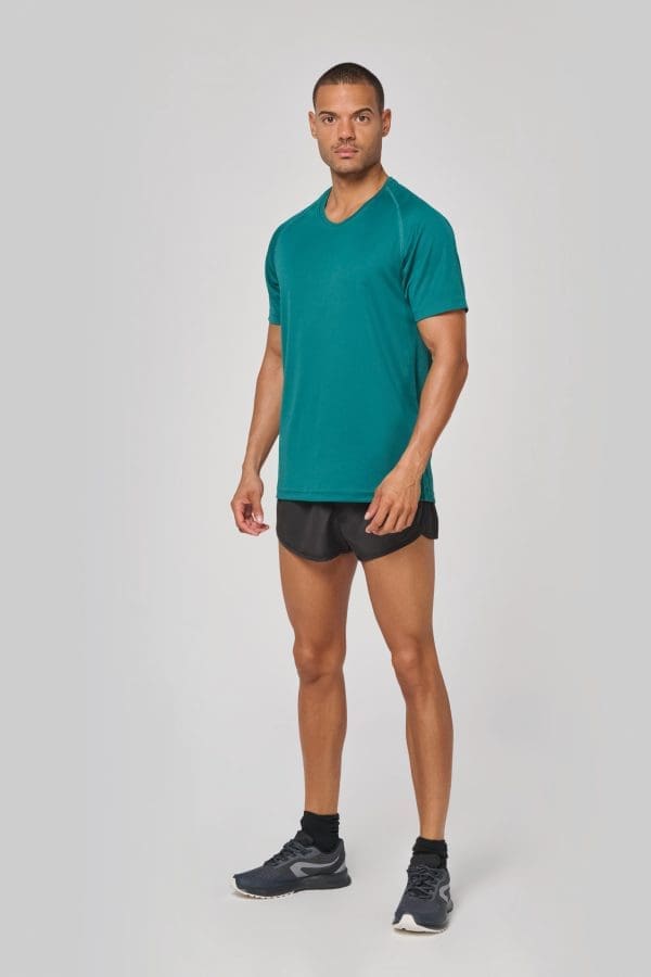 T-shirt de sport à col rond recyclé homme – Image 5