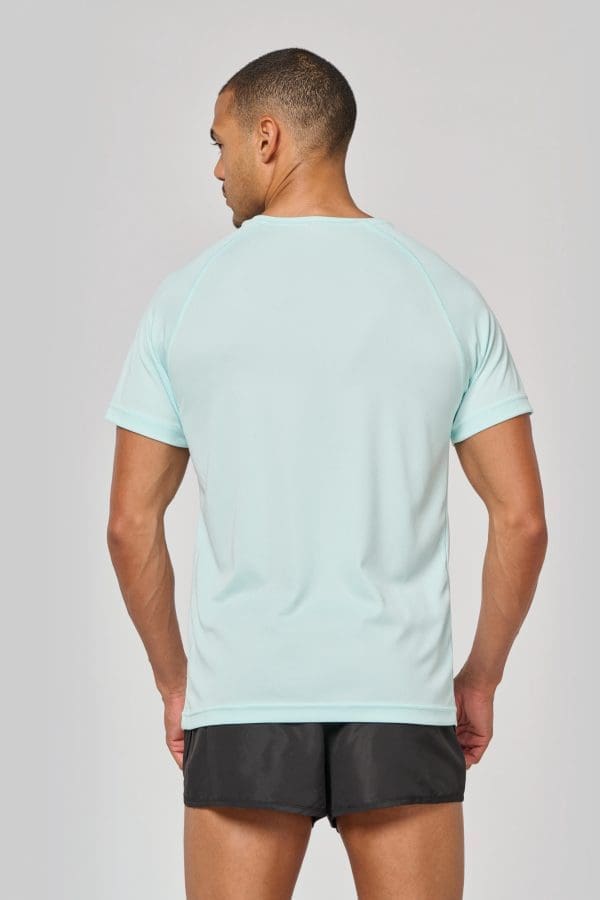 T-shirt de sport à col rond recyclé homme – Image 9