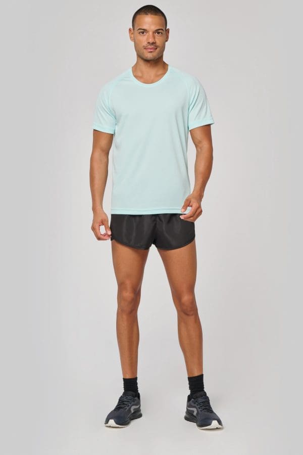 T-shirt de sport à col rond recyclé homme – Image 11