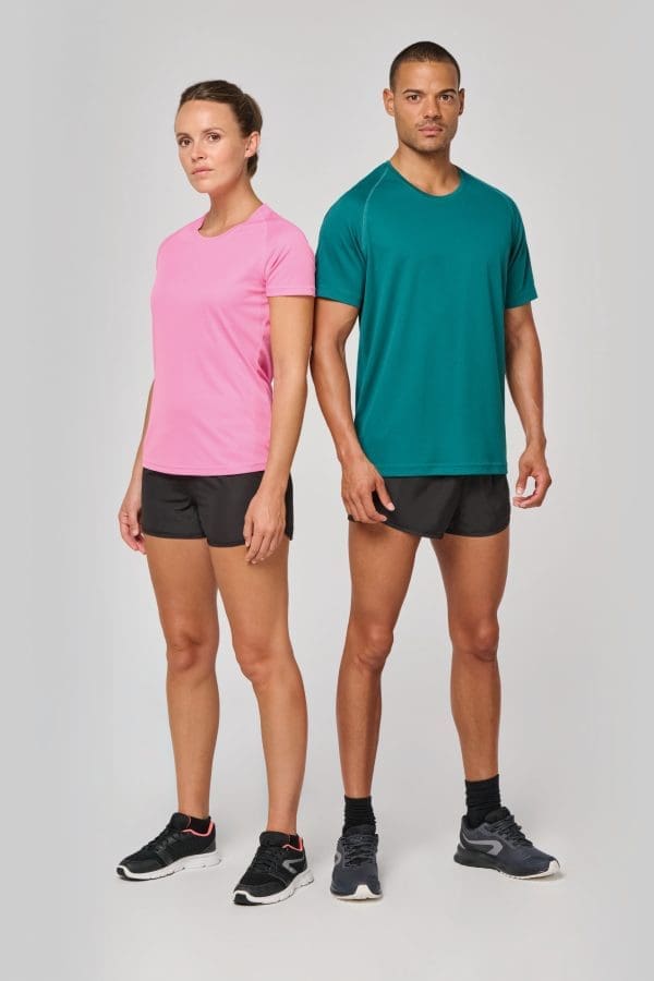 T-shirt de sport à col rond recyclé homme – Image 14