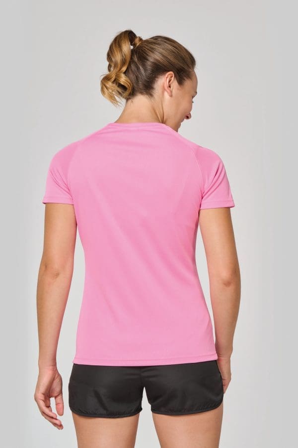 T-shirt de sport à col rond recyclé femme – Image 3