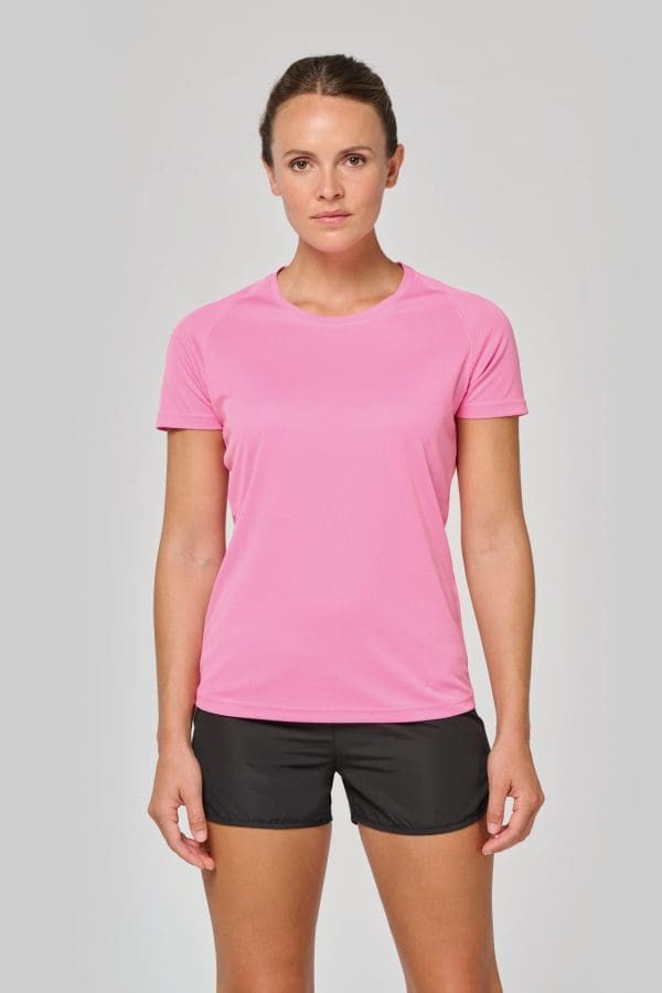 T-shirt de sport à col rond recyclé femme