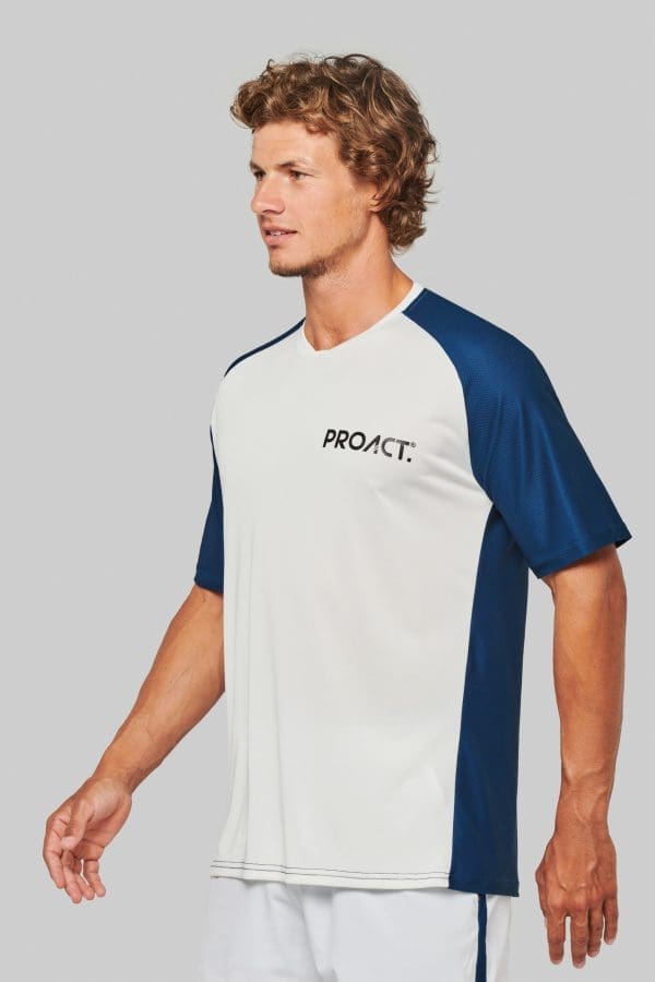 T-shirt de padel bicolore à manches raglan homme – Image 5