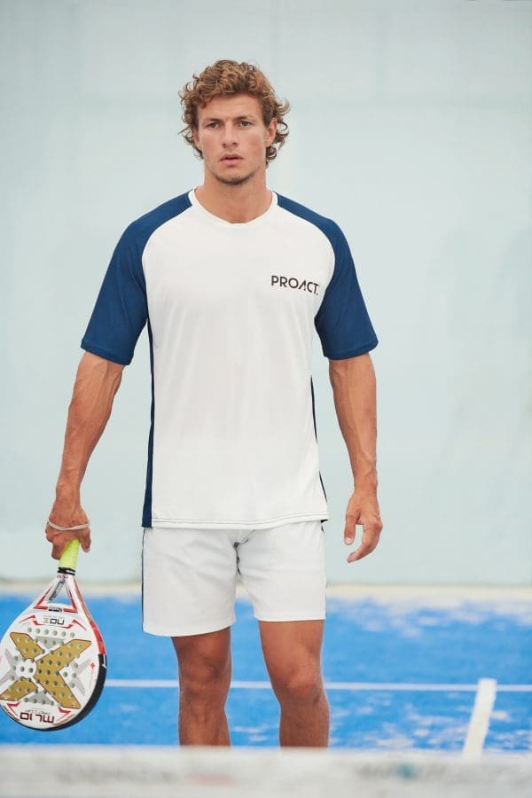 T-shirt de padel bicolore à manches raglan homme – Image 8
